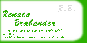 renato brabander business card